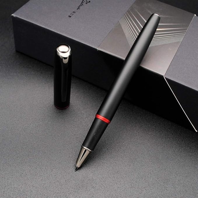 czxwyst Picasso 916 Malage Fountain Pen Original Box New Version (Dawn Red, Ultrafine Accounting EF Nib)