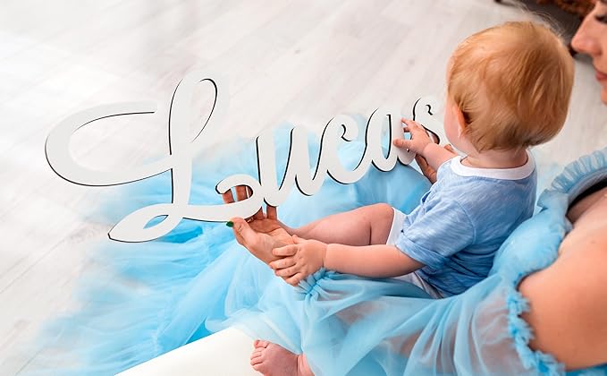 Personalized Wooden Name Sign for Nursery Wall Letters Custom Baby Name Sign for Wall Room Decor