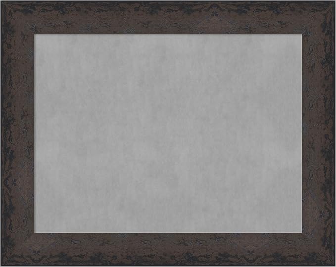 Amanti Art Black Framed Magnetic Board 23x29 Medium Vision Board for use with Magnets, 100% Metal Sheet to Display Items as Office Decor or for Home Organization in mudroom, Kitchen or Kids Room