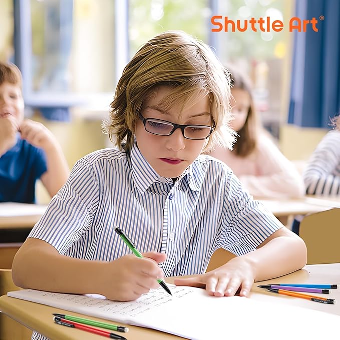 Shuttle Art Mechanical Pencils, 210 Pack Bulk Mechanical Pencils 0.7mm Medium Point, HB #2 Lead, Assorted Barrels, Office School Supplies
