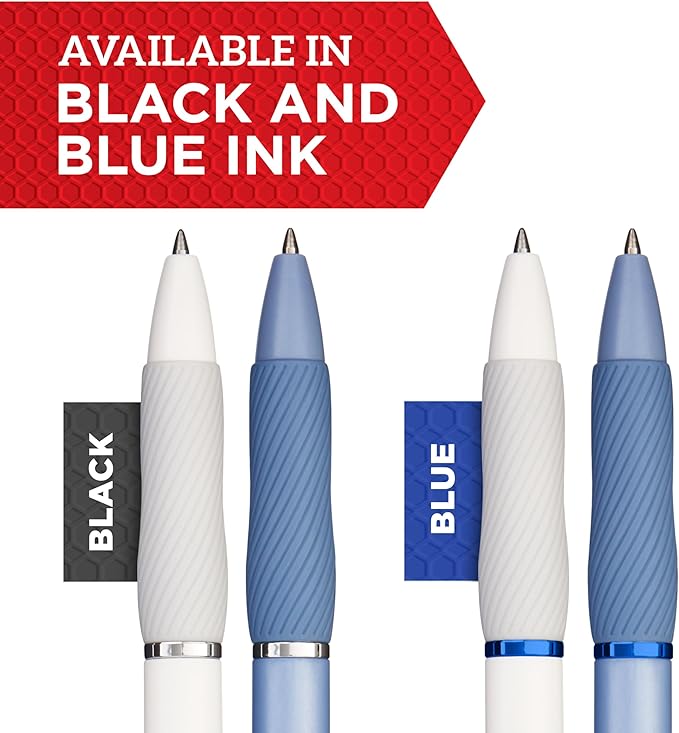 Sharpie S-Gel Gel Pens, Blue Barrel, Medium Point (0.7mm), Black Gel Ink Pens, 12 Count - Home, Office, School, Journaling, Writing, Note-Taking, Teacher Supplies