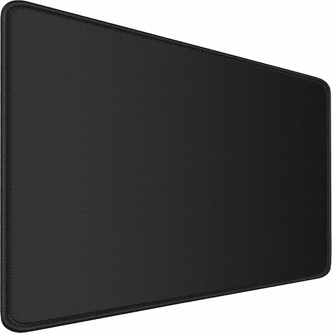 Large Extended Long Mousepad, 47.2x23.6 inch Large Gaming Non-Slip Mouse pad, Water Resist Computer Keyboard Mat Rubber Base Long Desk Pad for Work & Gaming, Office & Home, Black
