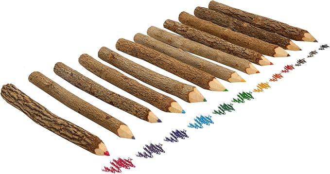 Assorted-Stick Twig Colored Outdoor Wooden Pencils Tree Child Camping Decorative Color