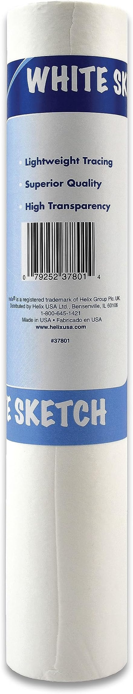 Helix - Sketch & Tracing Paper Roll - 12 Inch by 50 Yards - Transparent