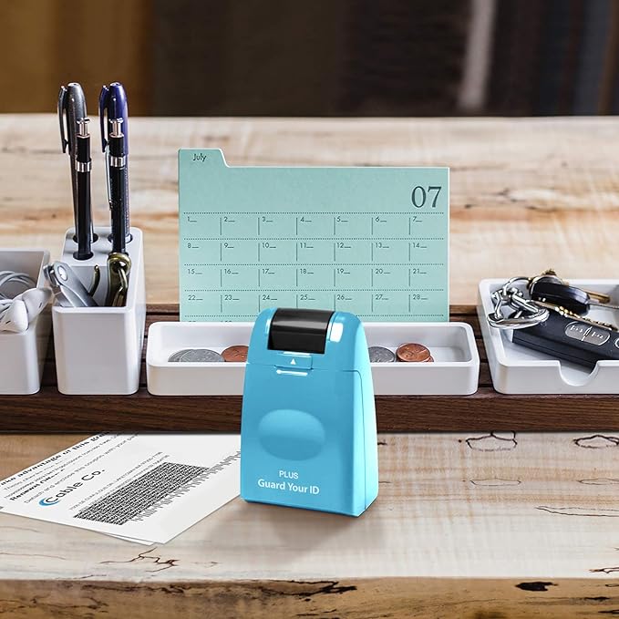 Guard Your ID Identity Protection Stamp Roller, Turquoise