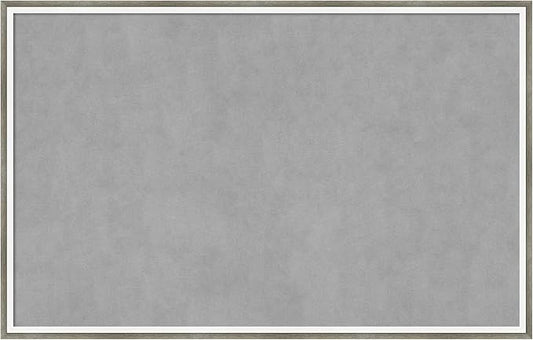 Amanti Art Silver Framed Magnetic Board 21x33 Large Vision Board for use with Magnets, 100% Metal Sheet to Display Items as Office Decor or for Home Organization in mudroom, Kitchen or Kids Room