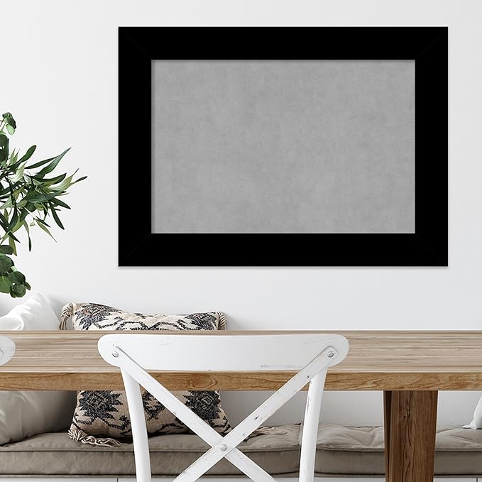 Amanti Art Black Framed Magnetic Board 21x29 Medium Vision Board for use with Magnets, 100% Metal Sheet to Display Items as Office Decor or for Home Organization in mudroom, Kitchen or Kids Room