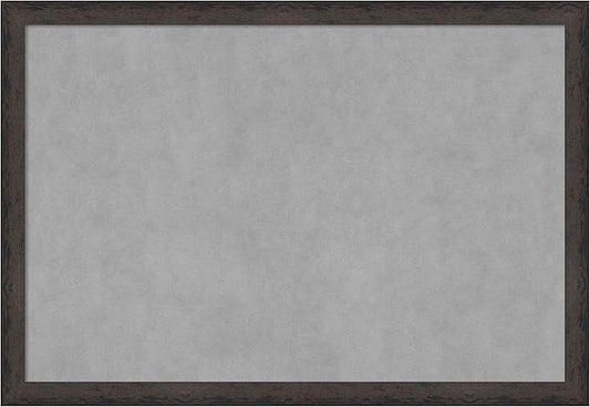 Amanti Art Black Framed Magnetic Board 27x39 Large Vision Board for use with Magnets, 100% Metal Sheet to Display Items as Office Decor or for Home Organization in mudroom, Kitchen or Kids Room