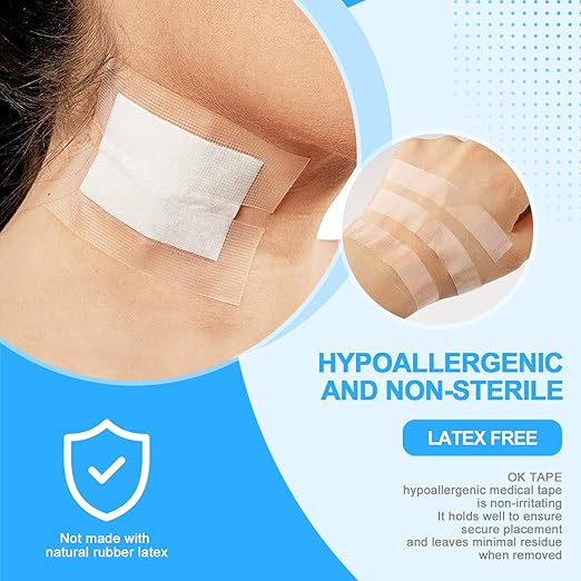 OK TAPE OKPore Transparent Medical Tape (Pack of 6) - First Aid Surgical Tape Hypoallergenic and Breathable for Wound Dressing Care, Latex Free, 2in x 10yds