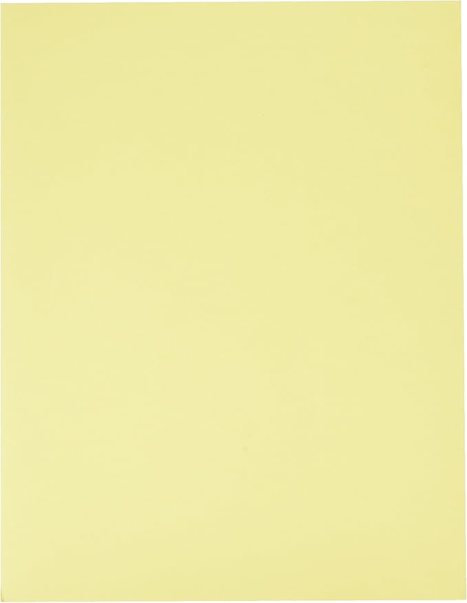 LUXPaper 8.5" x 11" Paper | Letter Size | Pastel Canary Yellow | 60lb. Text | 250 Qty
