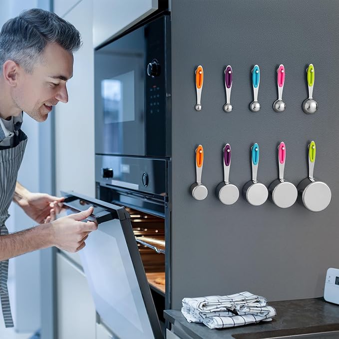 BTLIN Heavy Duty Fridge Magnets Extra Strong, Large Magnetic Push Pins for Kitchen Refrigerator Whiteboard Bulletin Board Office (18x22mm) 9Pack