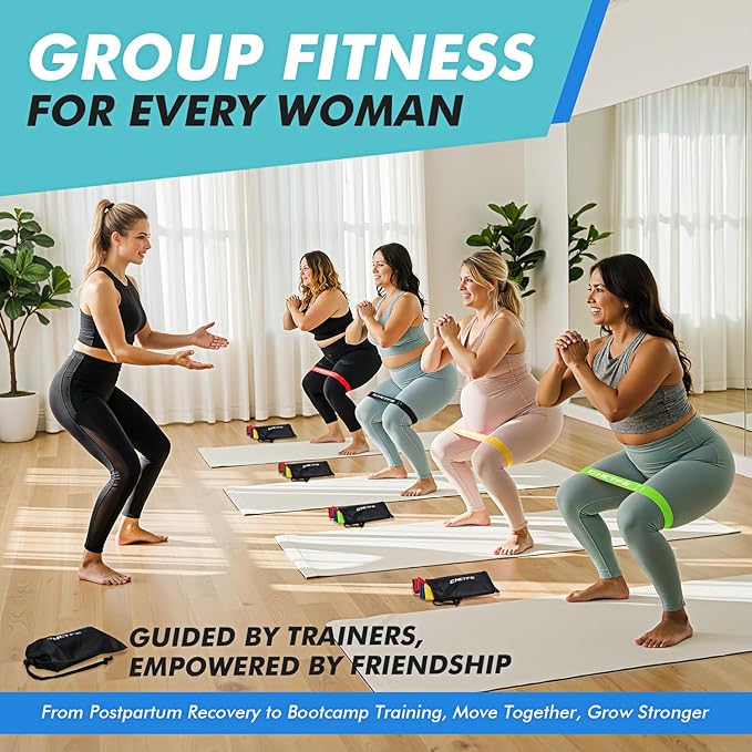 GHCTFE 20PCS Resistance Bands Bulk Set for Trainers, Small Groups & Fitness Classes, Mini Bands for Glutes, Legs, and Core Workouts, Loop Exercise Bands with Storage Bag, Gift for Workout Buddies