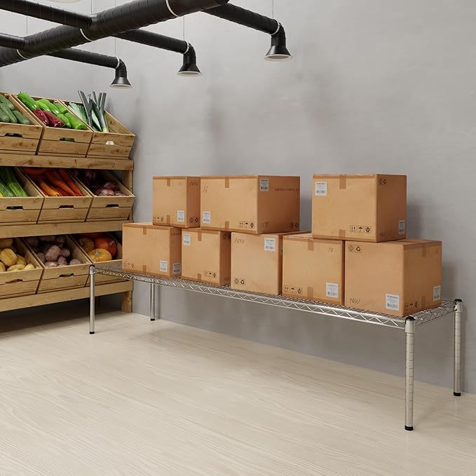 Regal Altair 18" Deep x 72" Wide x 14" Height Wire Shelving Kit | 1-Tier | NSF Commercial Storage Rack Unit