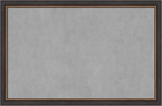 Amanti Art Black Framed Magnetic Board 23x35 Large Vision Board for use with Magnets, 100% Metal Sheet to Display Items as Office Decor or for Home Organization in mudroom, Kitchen or Kids Room