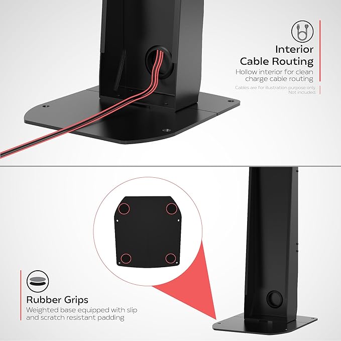 Premium Monitor Floor Stand - CTA Premium Floor Stand for Monitors up 32" - Black - (ADD-PARAFSM)