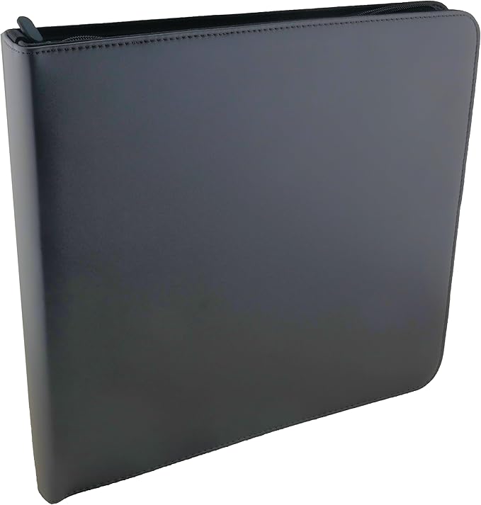 Ursae Minoris 3 D-Ring Large Format Zipper Binder for Up to 600 Sports/Trading Cards - Dark Gray