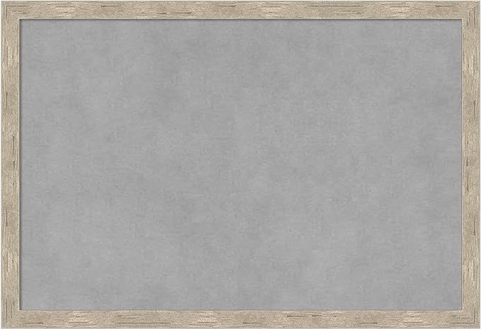Amanti Art Silver Framed Magnetic Board 13x19 Small Vision Board for use with Magnets, 100% Metal Sheet to Display Items as Office Decor or for Home Organization in mudroom, Kitchen or Kids Room