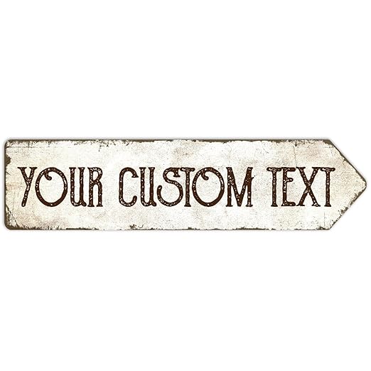 Rustic Custom Sign, Personalized Metal Signs, Gift for Him Men Dad, Man Cave, Indoor and Outdoor Use 3x12 Inches, ACM Right, Fade Resistant, Made in USA by Sigo Signs