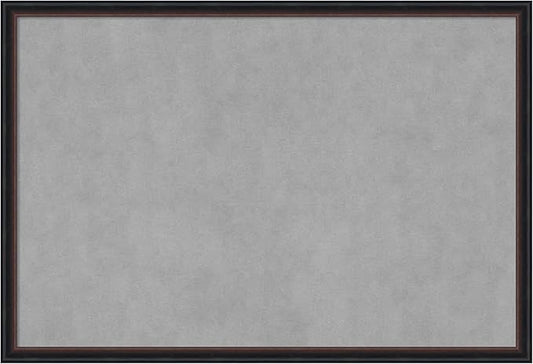 Amanti Art Black Framed Magnetic Board 26x38 Large Vision Board for use with Magnets, 100% Metal Sheet to Display Items as Office Decor or for Home Organization in mudroom, Kitchen or Kids Room