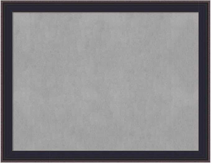 Amanti Art Black Framed Magnetic Board 21x27 Medium Vision Board for use with Magnets, 100% Metal Sheet to Display Items as Office Decor or for Home Organization in mudroom, Kitchen or Kids Room