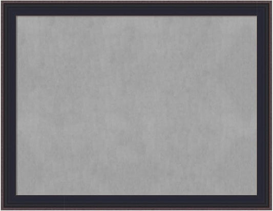 Amanti Art Black Framed Magnetic Board 21x27 Medium Vision Board for use with Magnets, 100% Metal Sheet to Display Items as Office Decor or for Home Organization in mudroom, Kitchen or Kids Room