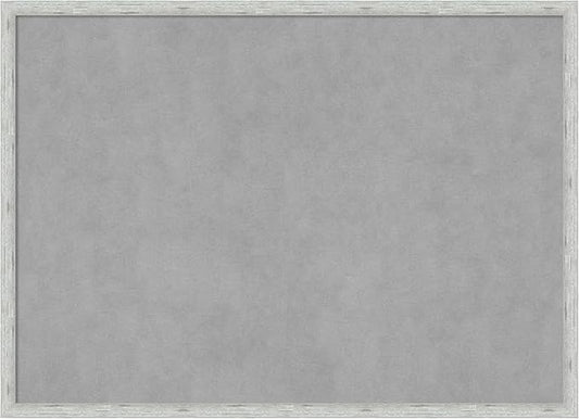 Amanti Art Silver Framed Magnetic Board 21x29 Medium Vision Board for use with Magnets, 100% Metal Sheet to Display Items as Office Decor or for Home Organization in mudroom, Kitchen or Kids Room