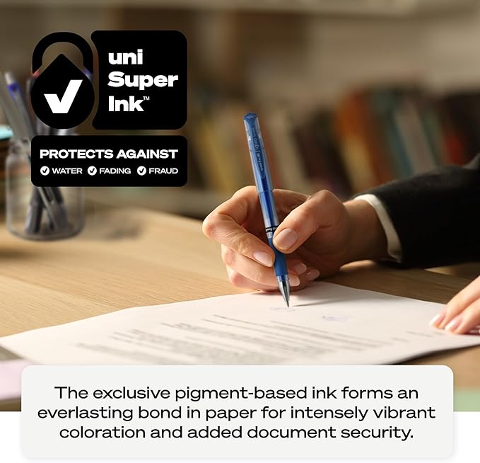 uniball Signo Gel Impact Pens, Bold Point (1.0mm), Assorted Metallic, 3 Pack