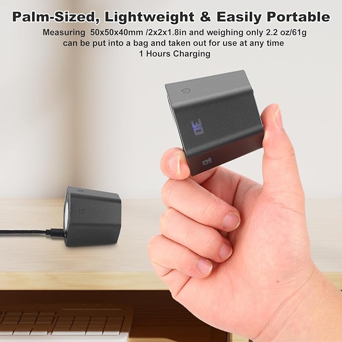Pomodoro Productivity Timer Cube, Flip Clock, Pause & Resume, Magnetic Adjustable Sound Alert, for Working Studying Office Task, 3/5/10/15/30min & Custom Countdown (Gray)