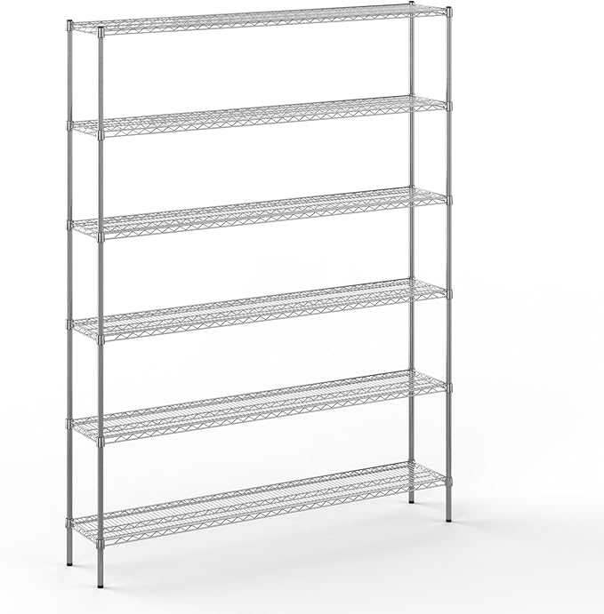 Regal Altair 14" Deep x 72" Wide x 96" Height Wire Shelving Kit | 6-Tier | NSF Commercial Storage Rack Unit