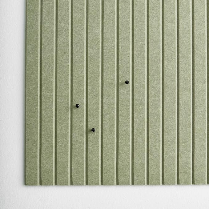 VIVELDA Large Bulletin Board 48"x36" - Office Wall Organizer to Replace Your Old Cork Boards for Walls for Office Decor - 12-Pack Felt Wall Panels for Use in Home Office Decor, Classroom Decor (Sage)