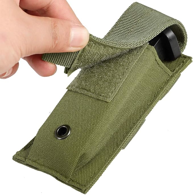 Tactical Single/Double Pistol Mag Pouch Outdoor Molle Open-Top Magazine Pouch for Glock M1911 92F