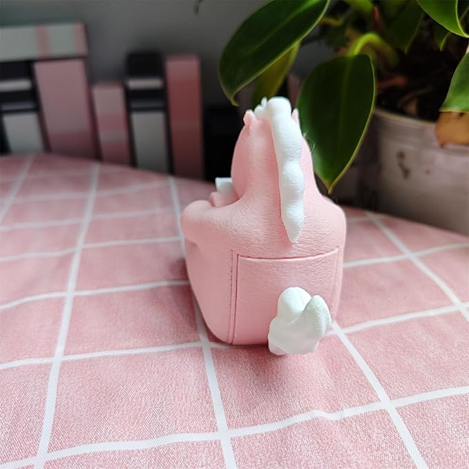 RhyNSky Unicorn_Animal Stamp Roll Holder for Roll Stamps Postage Stamp Dispenser for Home Office, No Stamps, 1.18" Core, C01