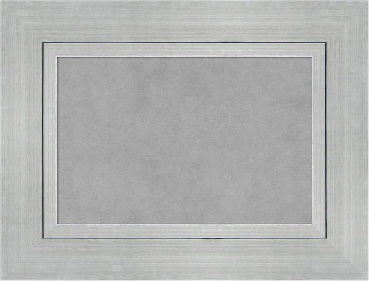 Amanti Art Silver Framed Magnetic Board 19x25 Small Vision Board for use with Magnets, 100% Metal Sheet to Display Items as Office Decor or for Home Organization in mudroom, Kitchen or Kids Room