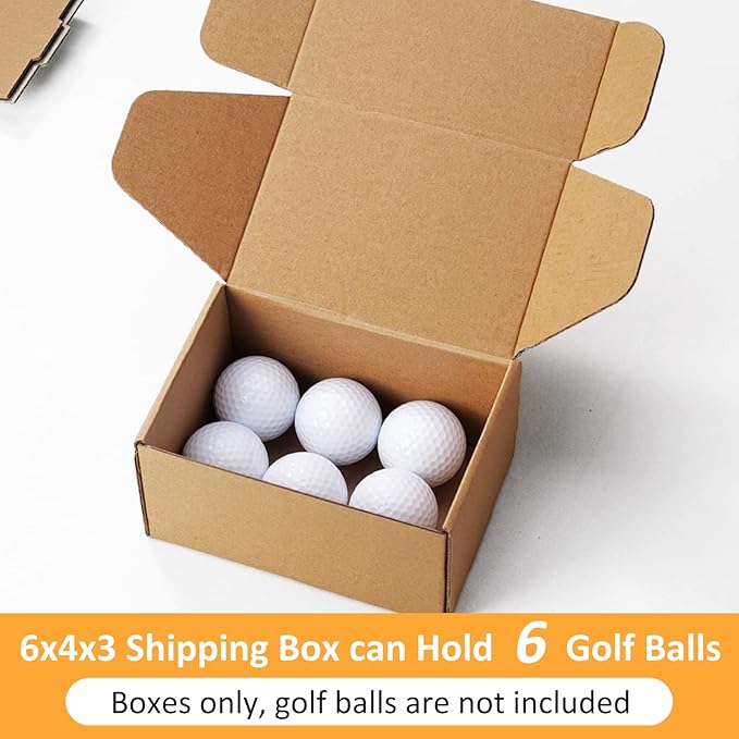 Eupako 6x4x3 Shipping Boxes Small Corrugated Cardboard Box - 25 Pack Brown Mailing Boxes for Packaging Small Business, Mailer Box