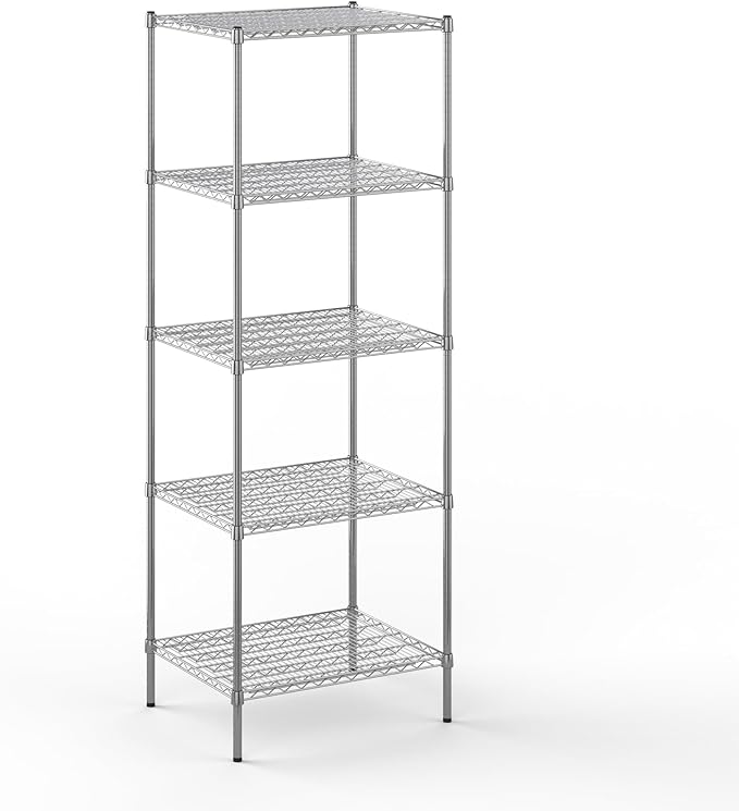 Regal Altair 24" Deep x 30" Wide x 86" Height Wire Shelving Kit | 5-Tier | NSF Commercial Storage Rack Unit