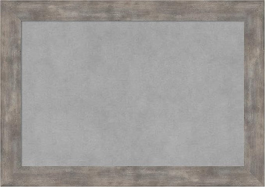 Amanti Art Silver Framed Magnetic Board 15x21 Small Vision Board for use with Magnets, 100% Metal Sheet to Display Items as Office Decor or for Home Organization in mudroom, Kitchen or Kids Room