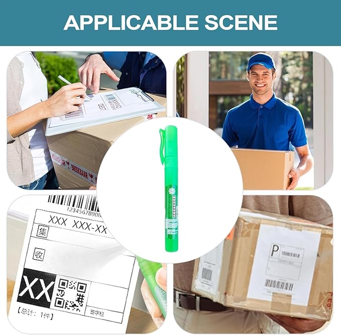 Privacy Cover Spray Pen for Documents and Labels, 10ml White-Out Correction Fluid, Thermal Paper Privacy Eraser for Shipping Address Protection (2)