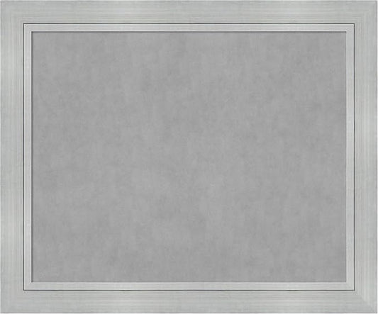 Amanti Art Silver Framed Magnetic Board 39x47 X-Large Vision Board for use with Magnets, 100% Metal Sheet to Display Items as Office Decor or for Home Organization in mudroom, Kitchen or Kids Room