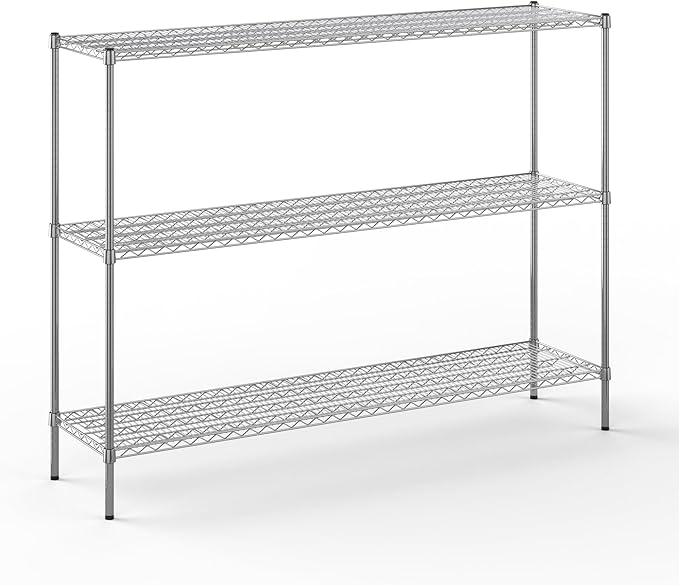 Regal Altair 18" Deep x 72" Wide x 54" Height Wire Shelving Kit | 3-Tier | NSF Commercial Storage Rack Unit