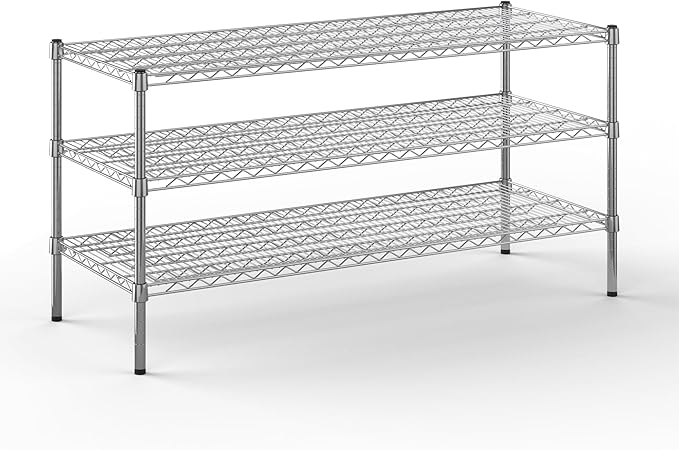 Regal Altair 21" Deep x 54" Wide x 27" Height Wire Shelving Kit | 3-Tier | NSF Commercial Storage Rack Unit
