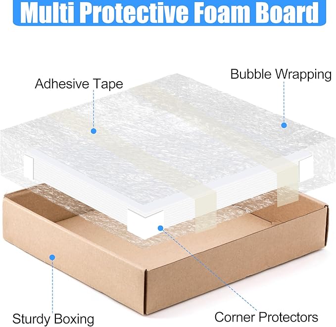 ToLanbbt 24 Pack White Foam Board, 24 x 36 x 3/16" Thick Foam Core Acid Free Poster Foamboard for Art Craft Projects, Painting, Displaying, Signage, Wedding, School