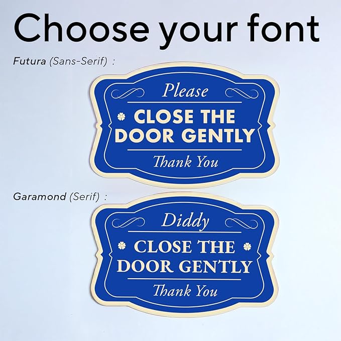 Custom Metal Signs, Personalized Aluminum, Custom Driveway, Waterproof USA Design 3 Blue Steel 42x28