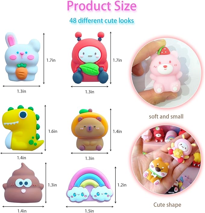 48 pcs Cute Pencil Sharpener for Kids Fun Pencil Sharpener Bulk Kawaii Manual Pencil Sharpeners Kids Pencil Sharpeners for Back to School Supplies Class Rewards.