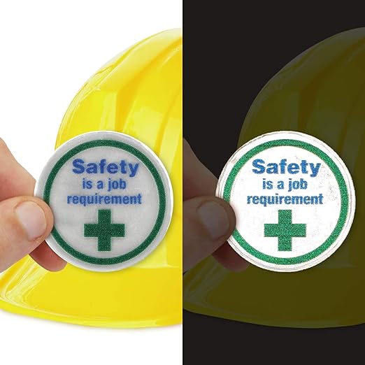 SmartSign Safety is a Job Requirement Pack of 5 Hard Hat Labels | Retro-Reflective, 2" Circle