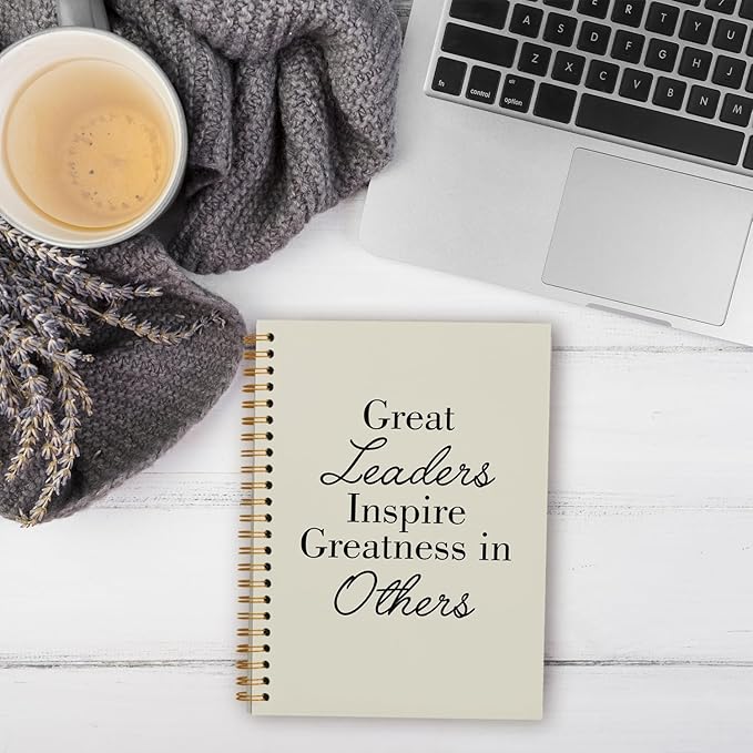 OXW Beige Notebooks for Work, Employee Appreciation Gifts, Leadership Gifts Notebook Journal for Writing Meeting Office, Thank You Gifts for Women Men Leader Mentor Boss Manager, 5.5"x8.3"