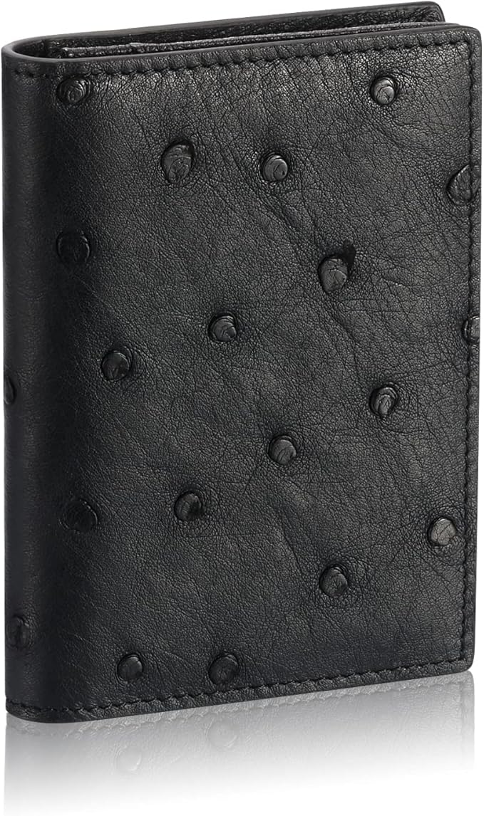 Leather Business Card Case Holder for Men & Women, Italian Calfskin