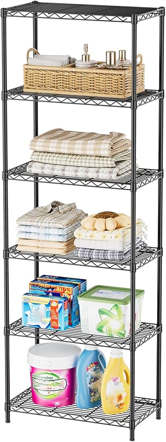 SINGAYE Shelf Closet Wire Shelving：Adjustable Metal Unit for Laundry Room Organization Bathroom Kitchen Home Storage Pantry Rack Shelves