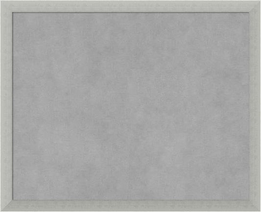 Amanti Art Silver Framed Magnetic Board 18x22 Small Vision Board for use with Magnets, 100% Metal Sheet to Display Items as Office Decor or for Home Organization in mudroom, Kitchen or Kids Room