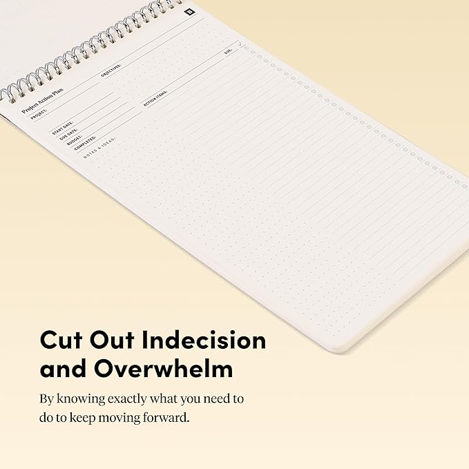 BestSelf Project Action Pad - Daily Task Planner, To-Do List & Action Pad for Boosting Productivity and Effective Project Management