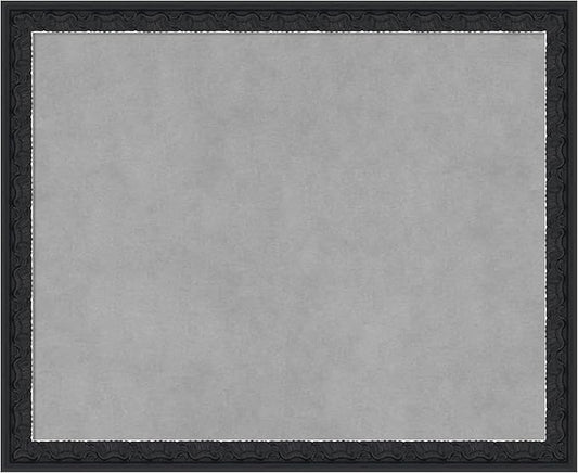 Amanti Art Black Framed Magnetic Board 18x22 Small Vision Board for use with Magnets, 100% Metal Sheet to Display Items as Office Decor or for Home Organization in mudroom, Kitchen or Kids Room